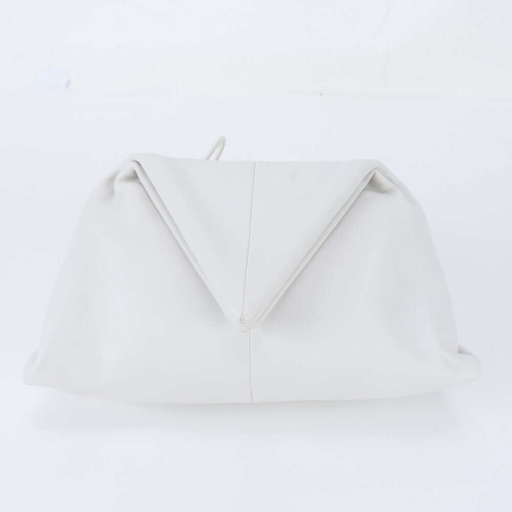Bottega Veneta Triangle Leather Clutch Bag, Handbag, Second Pouch for Women